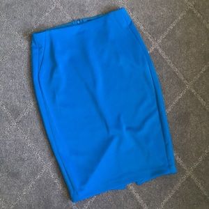 Blue Pencil Skirt